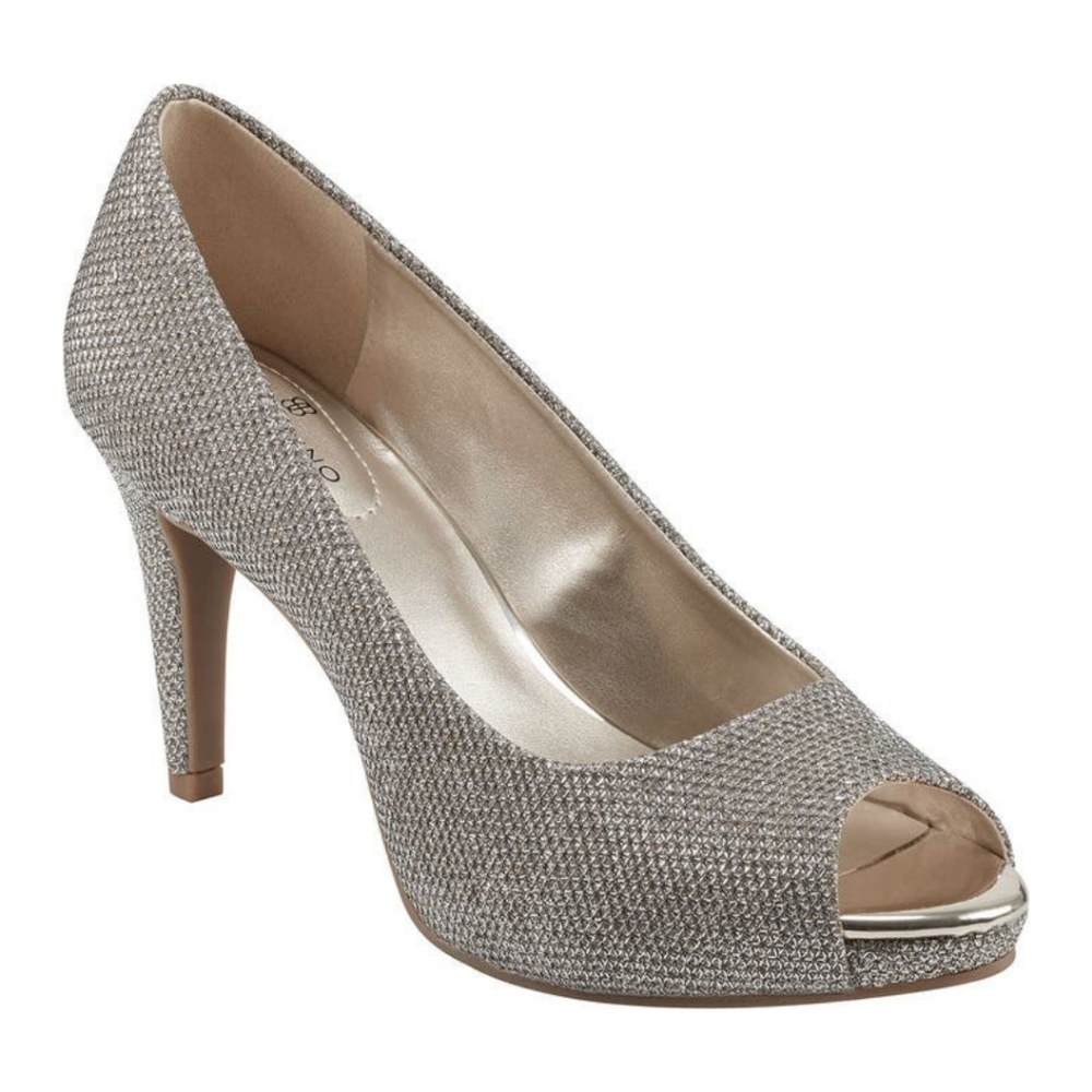 Bandolino Rainaa Metallic Peep Toe Pumps